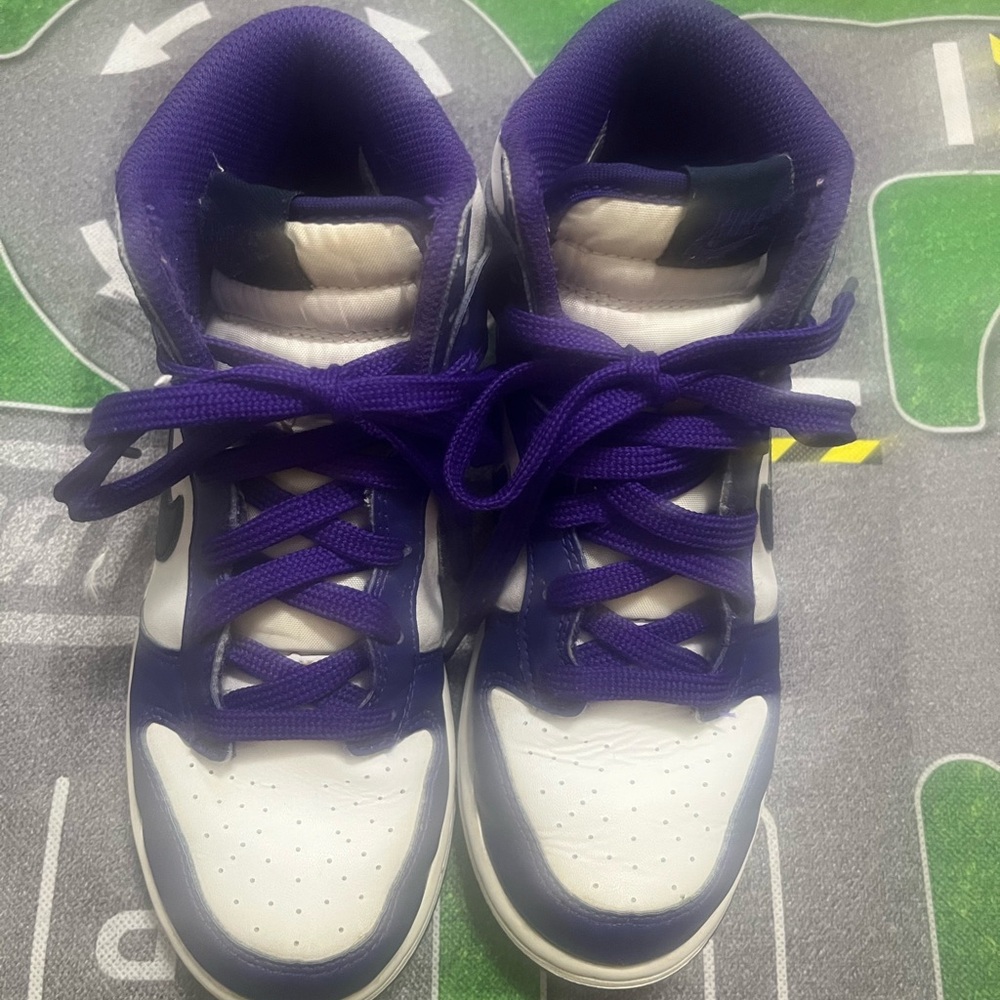 Kids Purple and White Sneakers